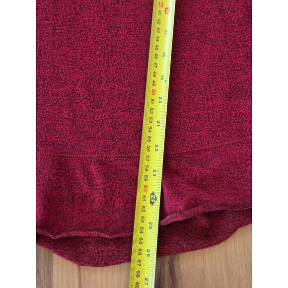 New York Laundry Hoodie Women’s Medium Burgundy Knit Pullover Lace‑Up Loungewear - Picture 5 of 6